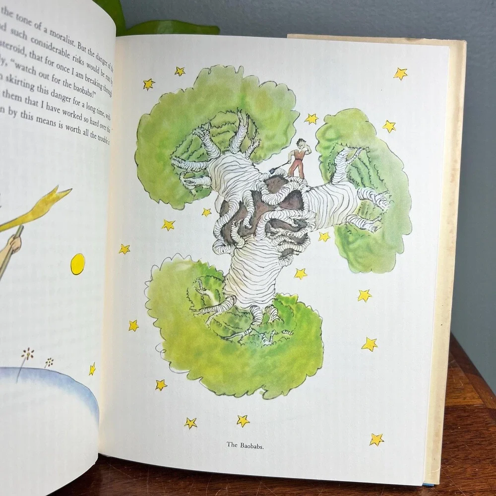 The Little Prince Antoine de Saint Exupery HC DJ Illustrated 1982